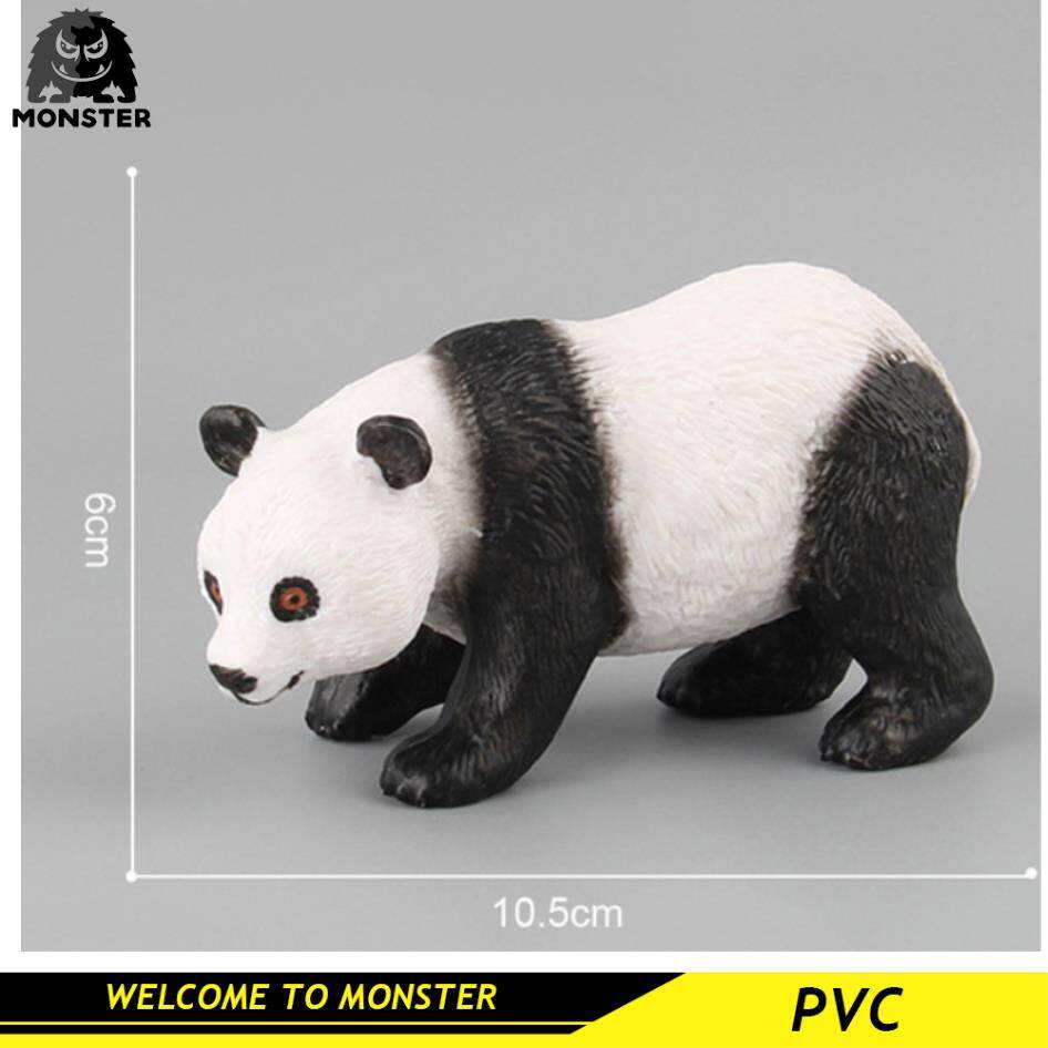 Monster Simulated Animals Model Toys Panda Action Figures Cute Toy Figure Educational Toys Gift For Children Kids Animal Plastic Figures