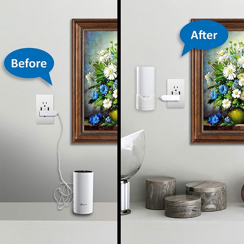 Wall Mount lacement For TP-Link Deco M4 WiFi Router Holder Socket Mount Multi-function Wall Bracket