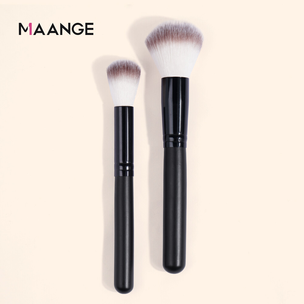 MAANGE 2 *Makeup Brushes, Professional High-End Powder Brush and Blush Brush, Fiber Nylon Material, Easy to Hold Without Slipping, Easy to Carry, Strong Powder Grip, Easy to Apply Makeup