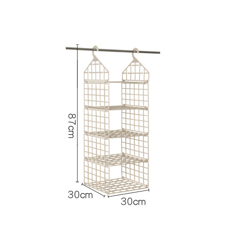 NFA Foldable organizing hanger, bedroom, living room, cabinet, hanging pants rack, portable plastic clothes storage rack