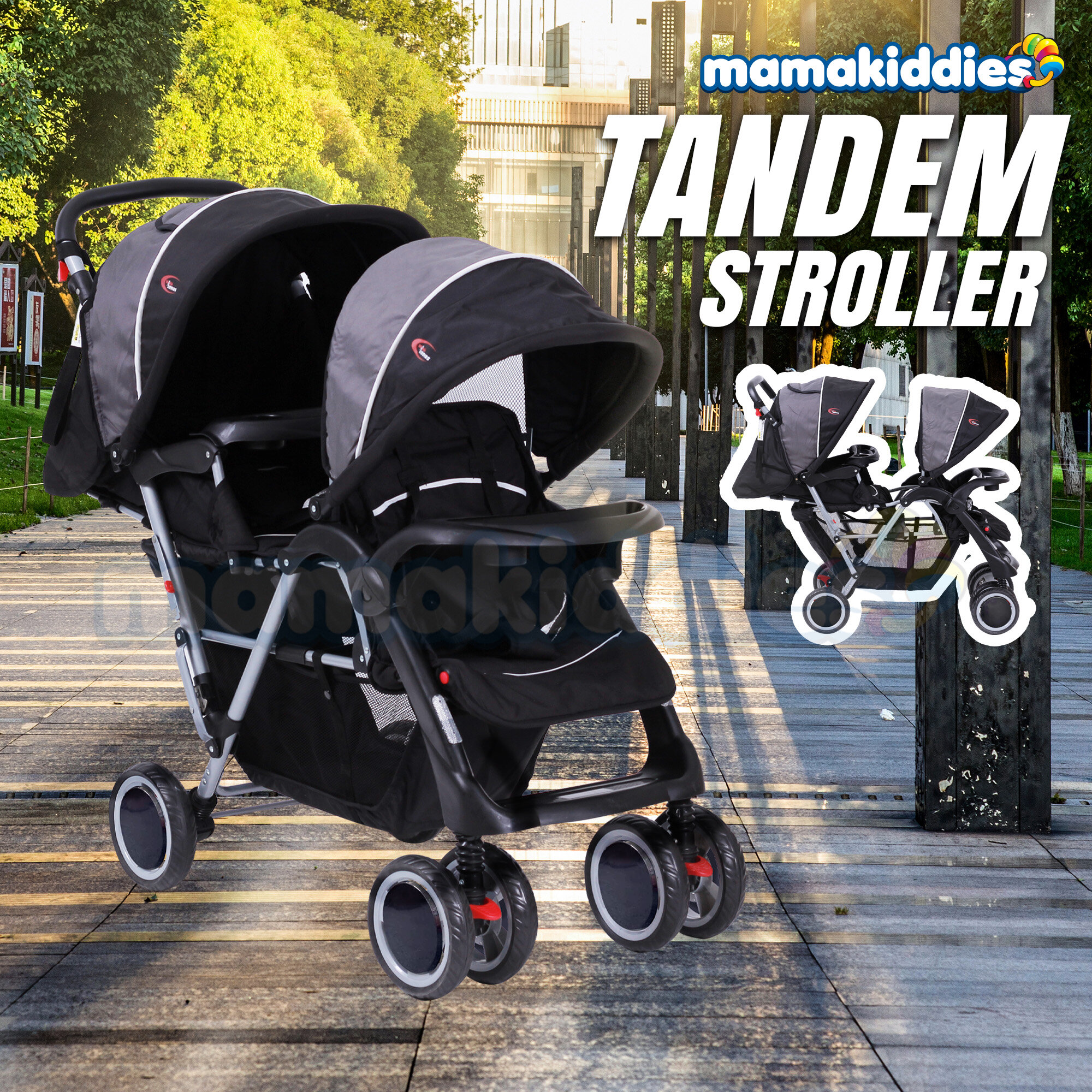 mamakiddies tandem stroller
