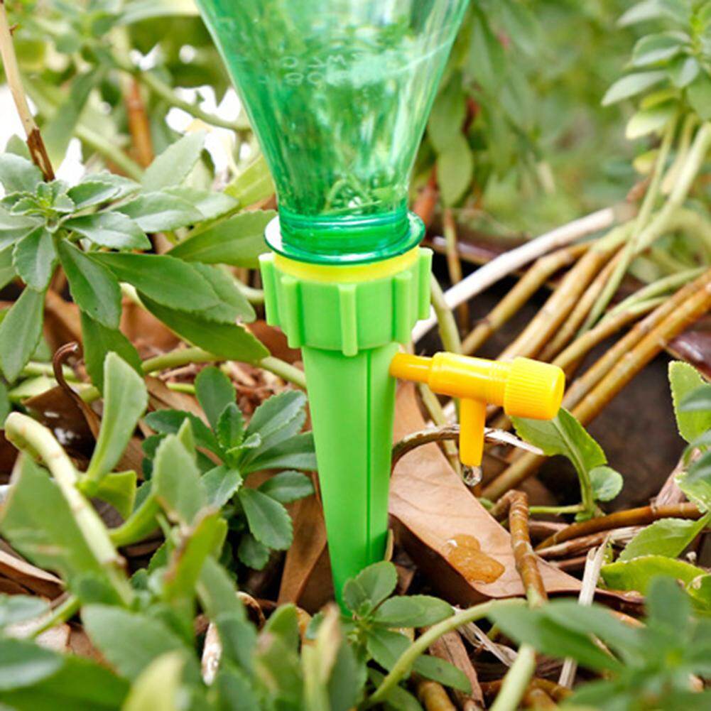 [Chinatera] 1/6/12pcs Plant Self Watering Adjustable Stakes Device Automatic Watering Spikes Irrigation System