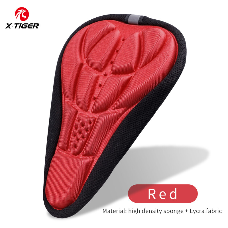 X-TIGER Bicycle Saddle Seat Cover Bike Thickened Soft Cycling Seat Mat 3D Sponge Polymer Shockproof Bicycle Saddle Seat Cover