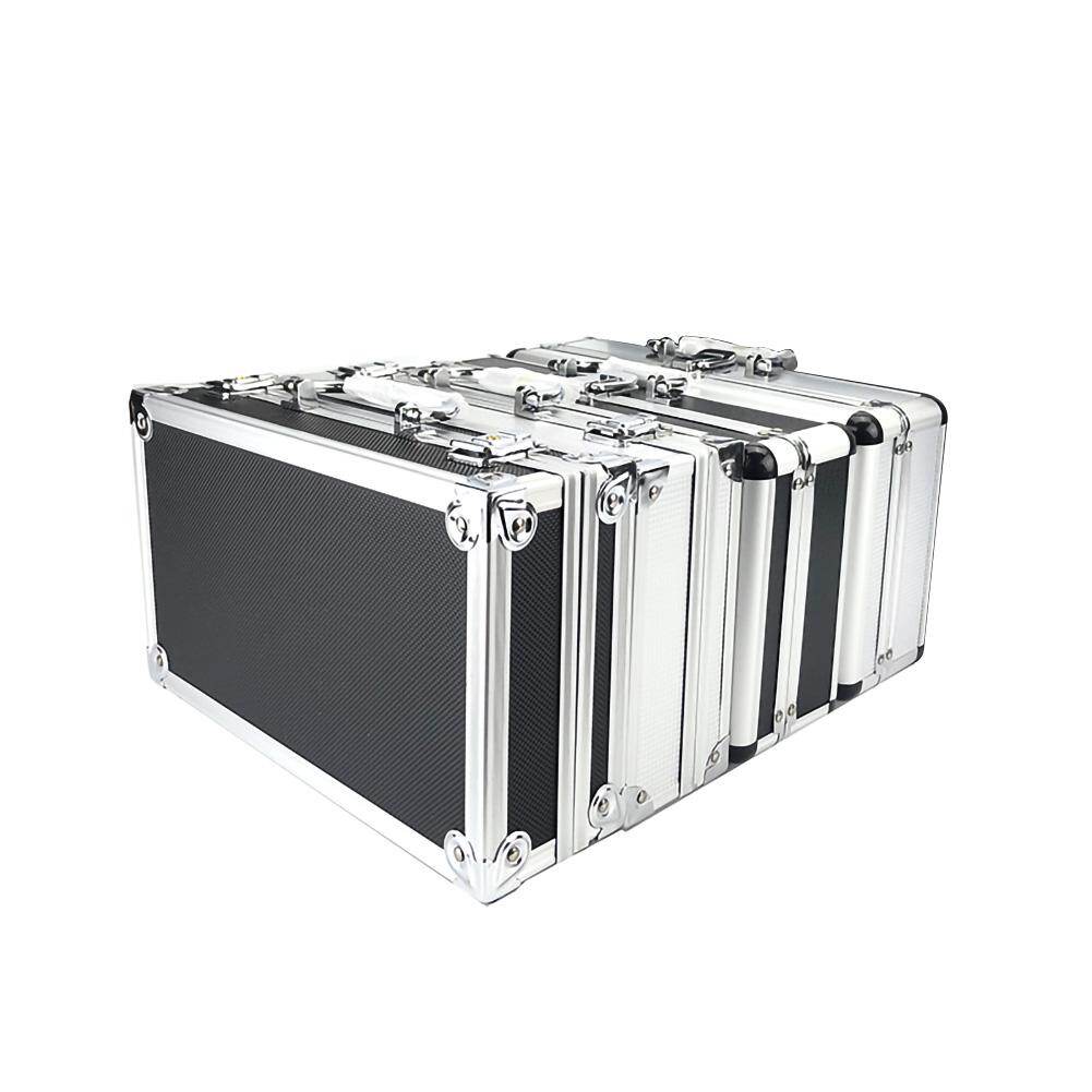 LF Áo Liền Quần Hộp Dụng Cụ Di Động Nhôm Hộp Đựng Dụng Cụ Hộp Lưu Trữ Ốp Lưng Cầm Tay Chống Va Đập Hồ Sơ Ốp Lưng Có Lớp Lót Bọt Biển