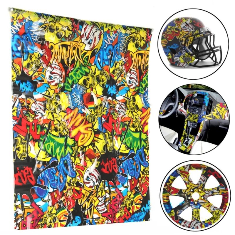 Phim In Chuyển Nước 50X2020 Cm PVA, Phim In Chuyển Nước Thủy Tinh Sặc Sỡ