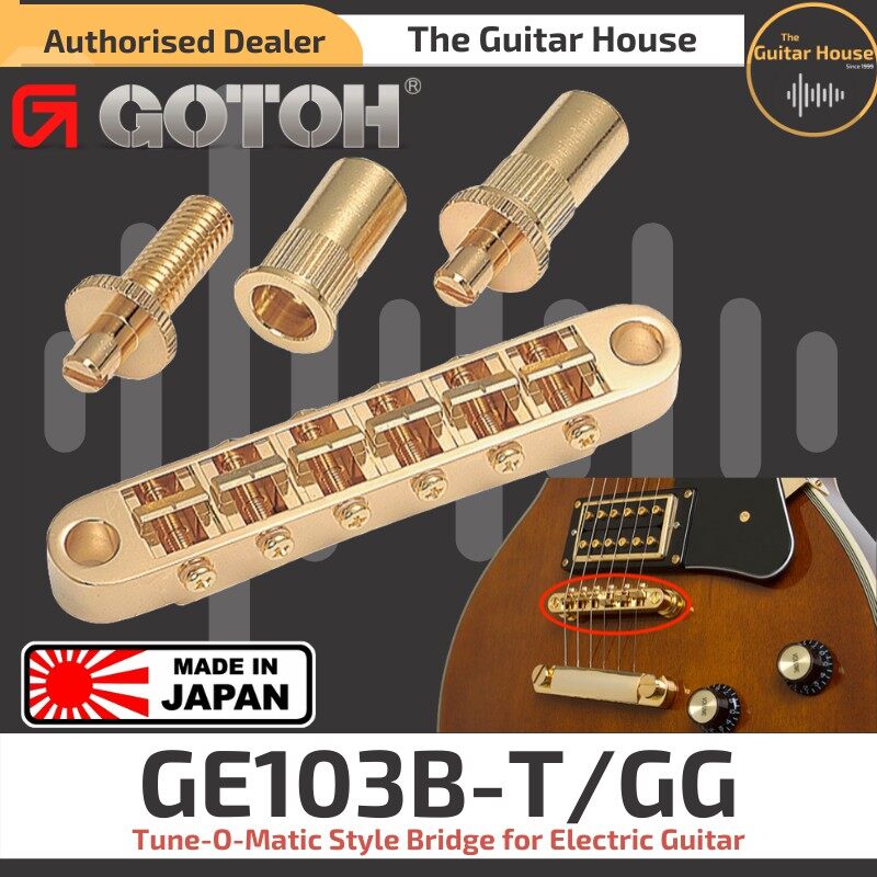 Gotoh GE103B-T Electric Guitar Bridge (GE103BT) (GE103BT/GG) (GE103B-T/GG)  (Made in Japan) | Lazada