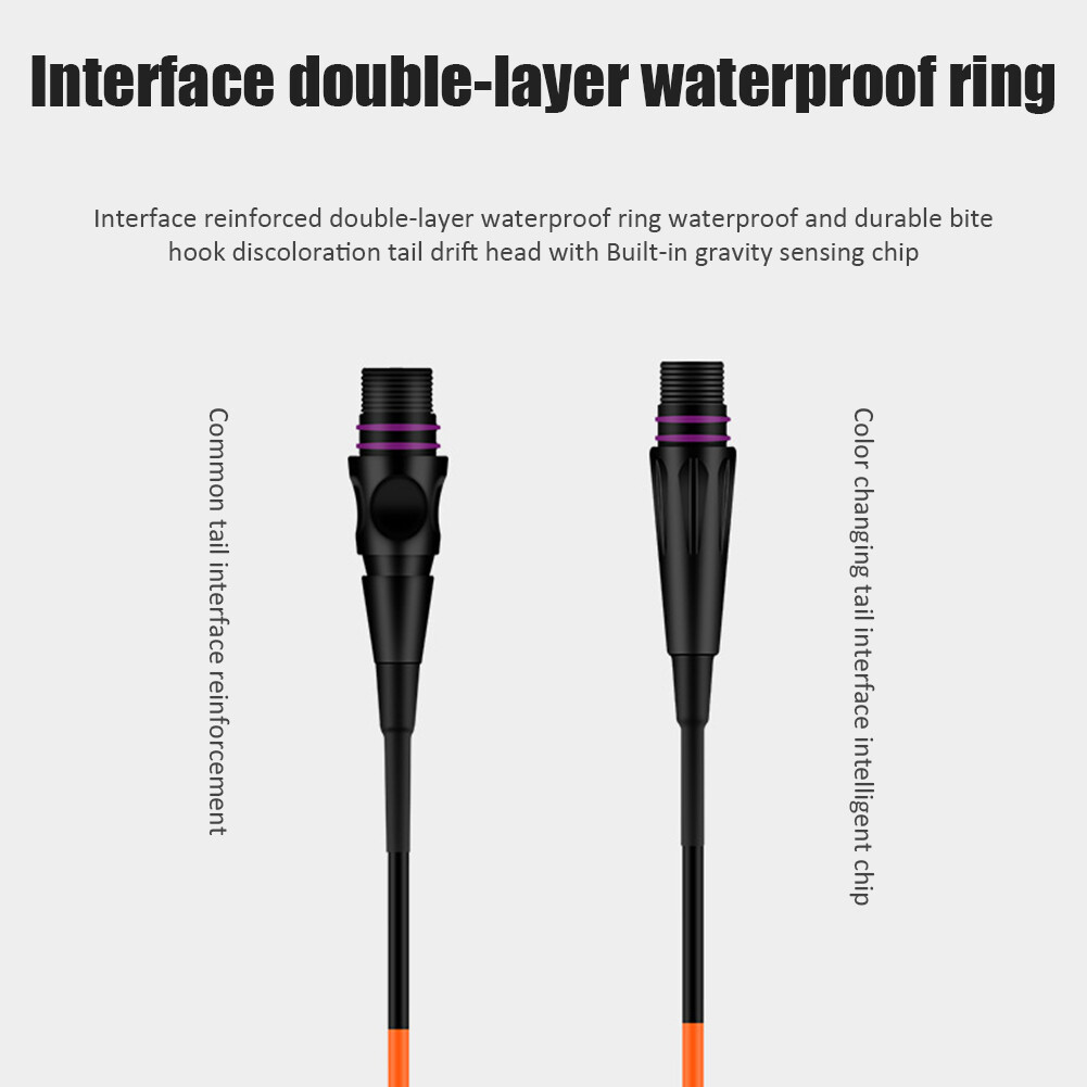 Smart Luminous Float Tail Night Sensor Color Change Electric Fishing Float