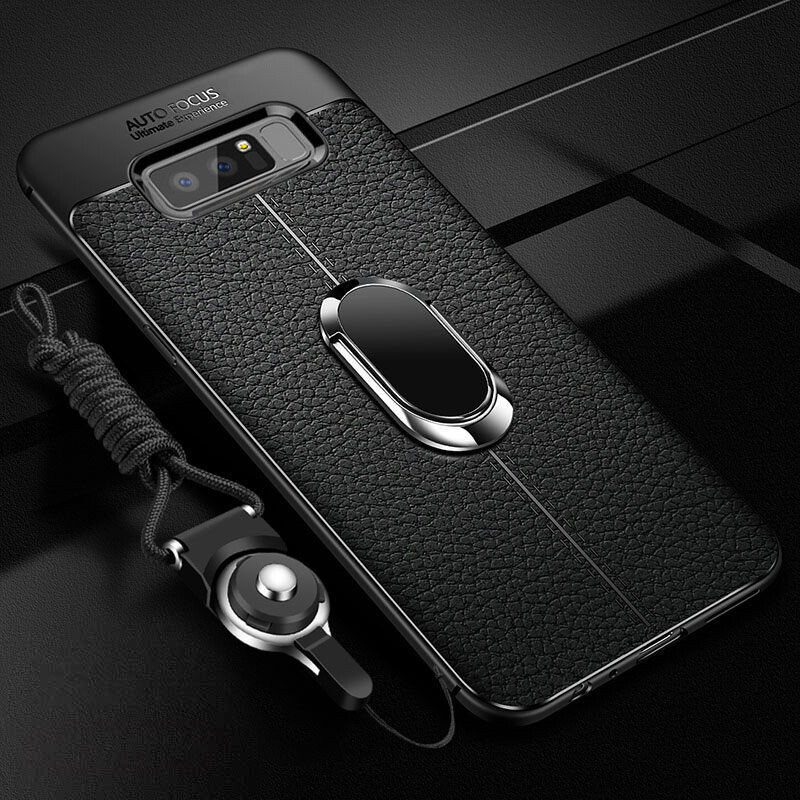 LANLIN For Samsung Galaxy Note 8 Phone Case, Luxury Ultra Slim Leather Pattern Soft TPU Rubber Phone Case Shockproof Protective Bumper Casing Back Cover For Samsung Note 8 Case