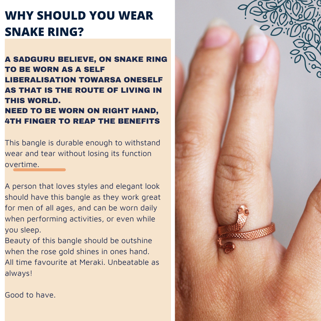 Isha Copper Snake Ring Benefits Consecrated Ring Isha Isha Copper