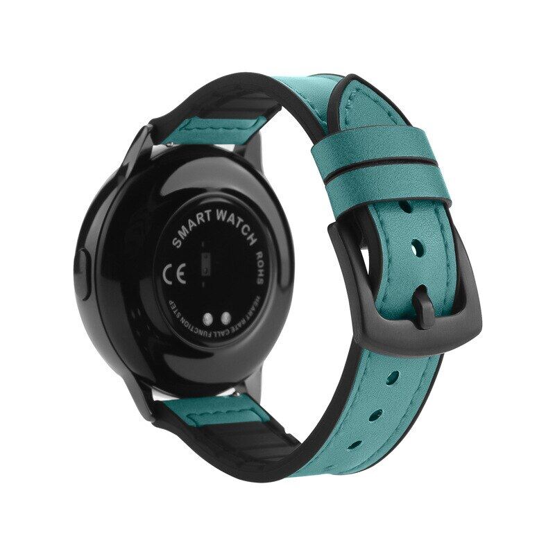 20mm 22mm Leather Strap For Samsung Galaxy Watch 3 41mm 45mm Galaxy 42mm 46mm active 2 40mm 44mm Silicone Band for Huawei Watch Band GT2 Pro For Huawei Amazfit Bip