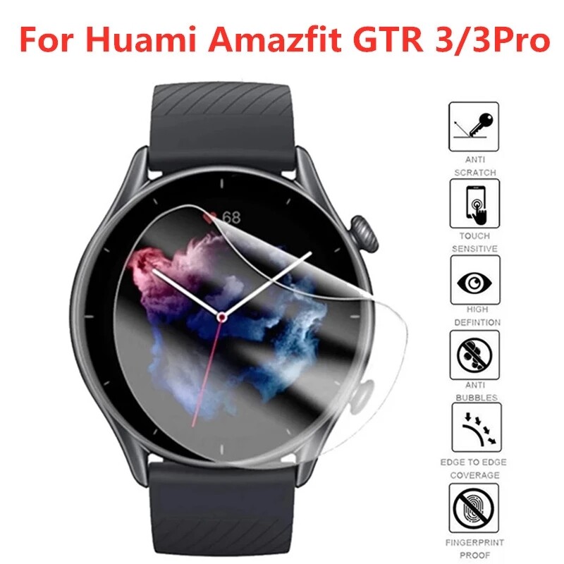 Hydrogel protective film for huami amazfit gtr 3 pro smart watch screen protector for amazfit gtr 3 gtr3 film not glass