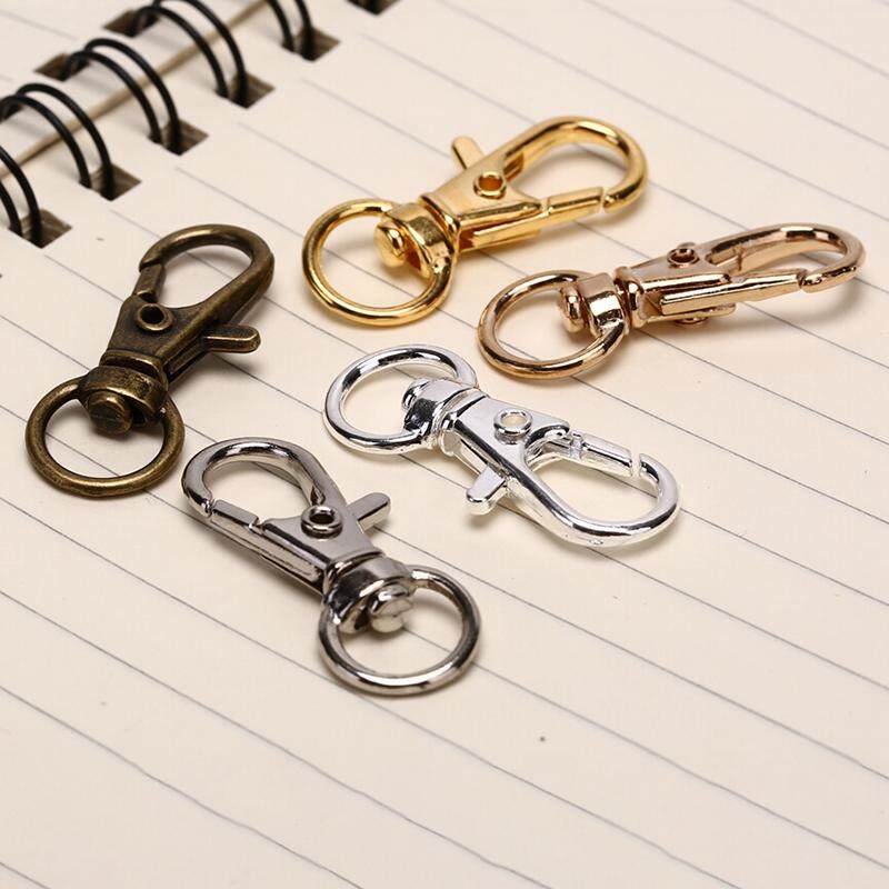 10pc Swivel Clips Snap Lobster Clasp Hook Key Ring Hooks DIY Jewelry