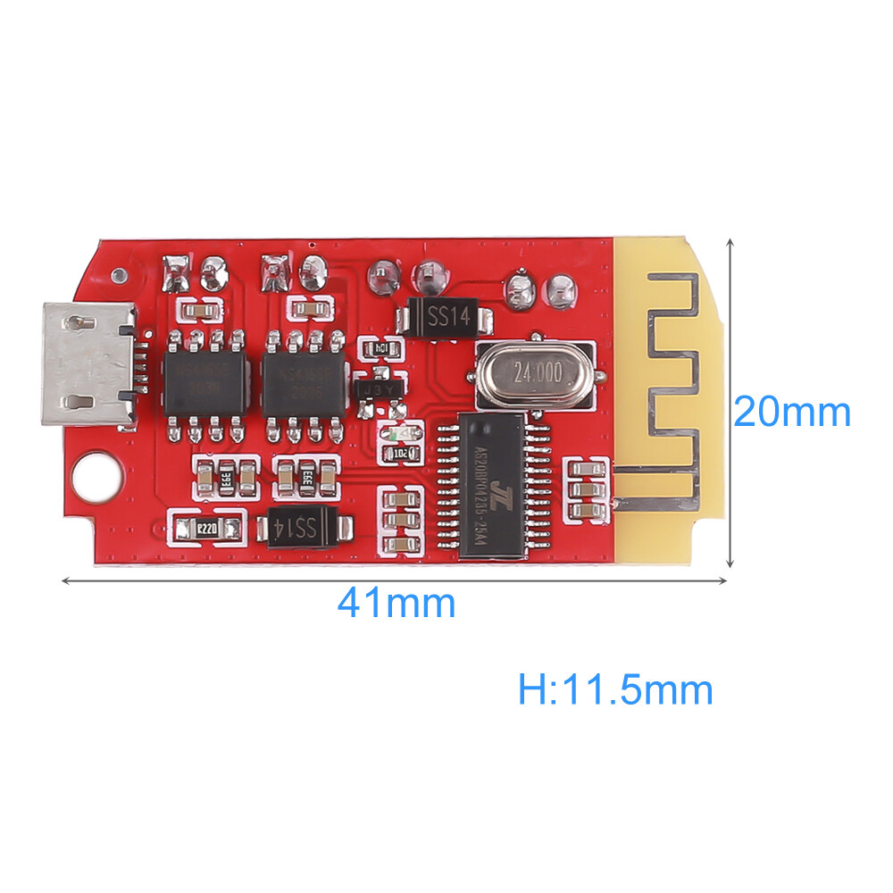 Bảng Mạch Bluetooth Âm Thanh Nổi, Mô-đun Khuếch Đại Công Suất CT14 Micro 5.0, 5VF 5 W + 5W Mini Có Cổng Sạc Để Lắp Lại Hộp Âm Thanh Nhàn Rỗi