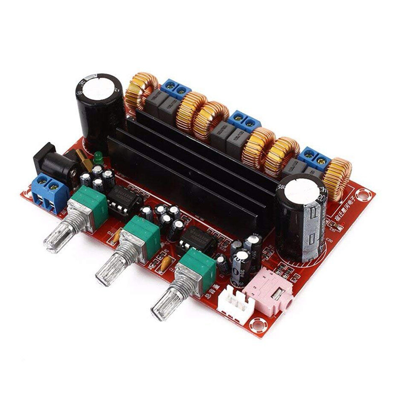 Xh-m139 2.1 channel 12v-24v wide voltage tpa3116obd2 2*50w + 100w audio amplifier board