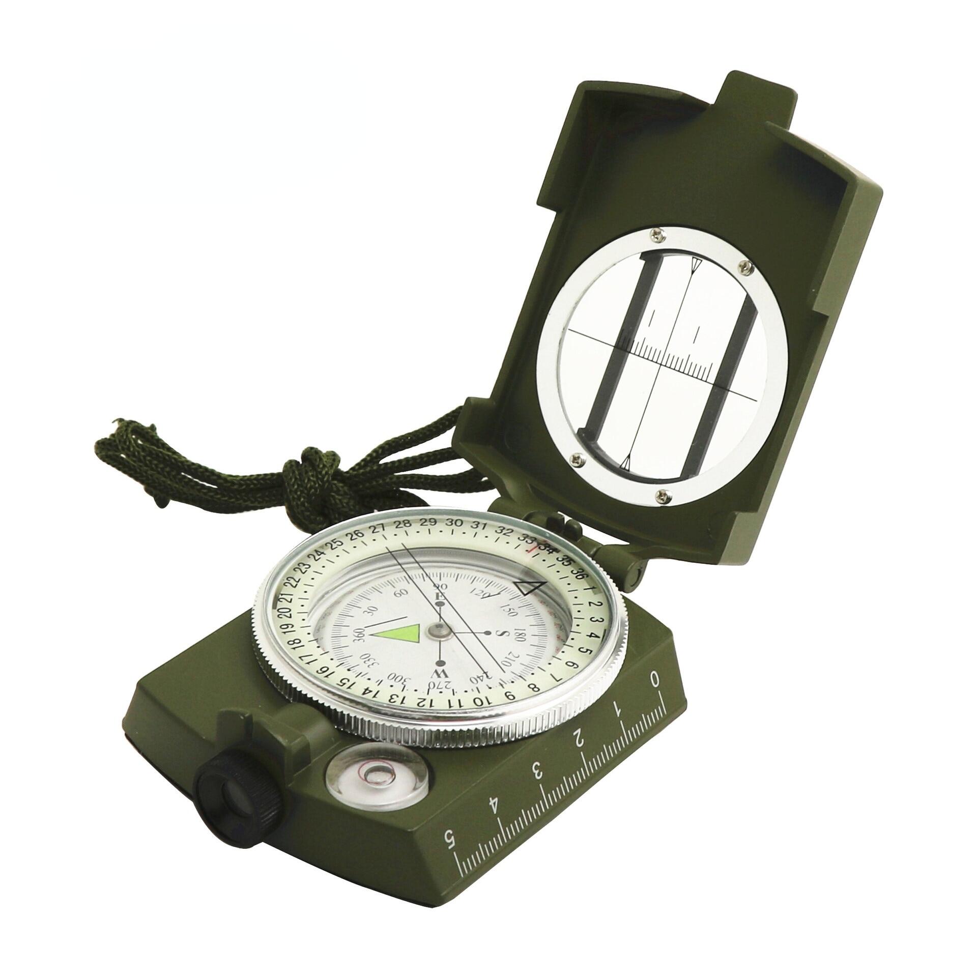 K4580 High Precision American Compass Multiftional Green Compass North Compass Outdoor Noctilucent