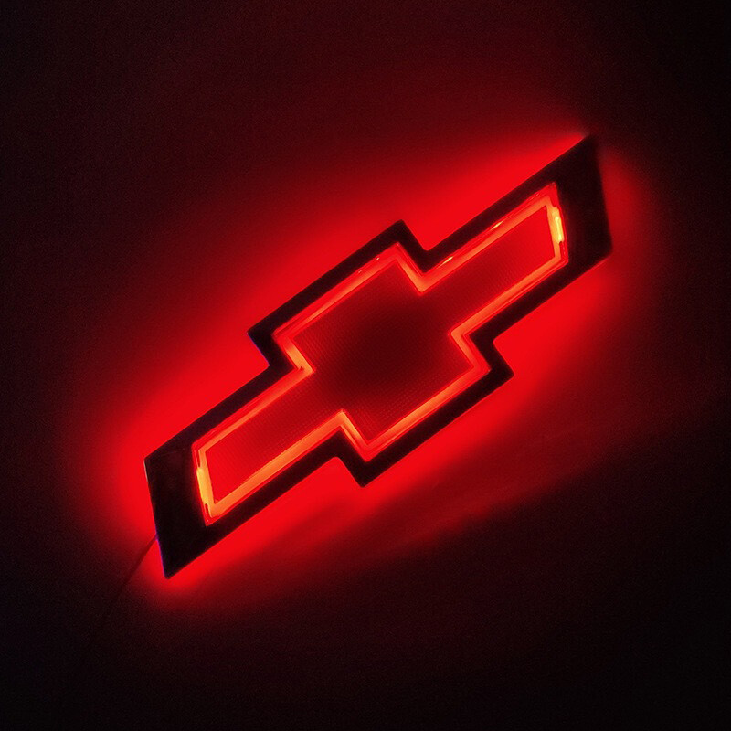 For chevrolet car logo led light emblems badge universal for chevrolet aveo spark malibu captiva cruze