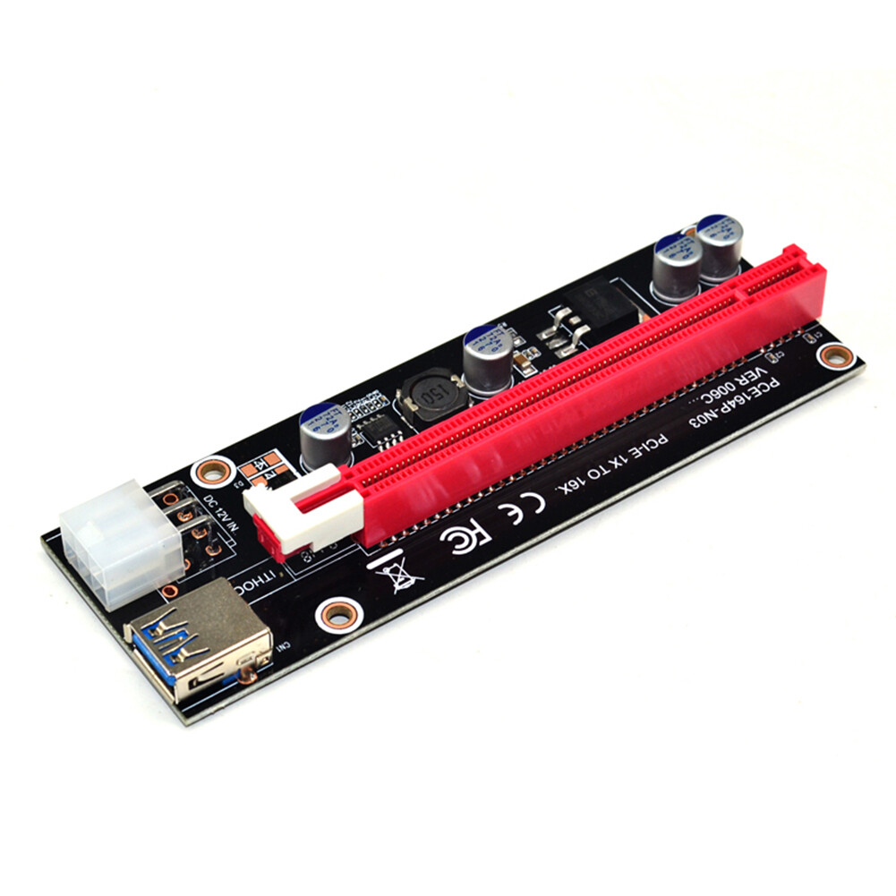 USB 3.0 Mini PCI-E Riser Professional Computer Equipment PCIE Riser Adapter Card Power Cable