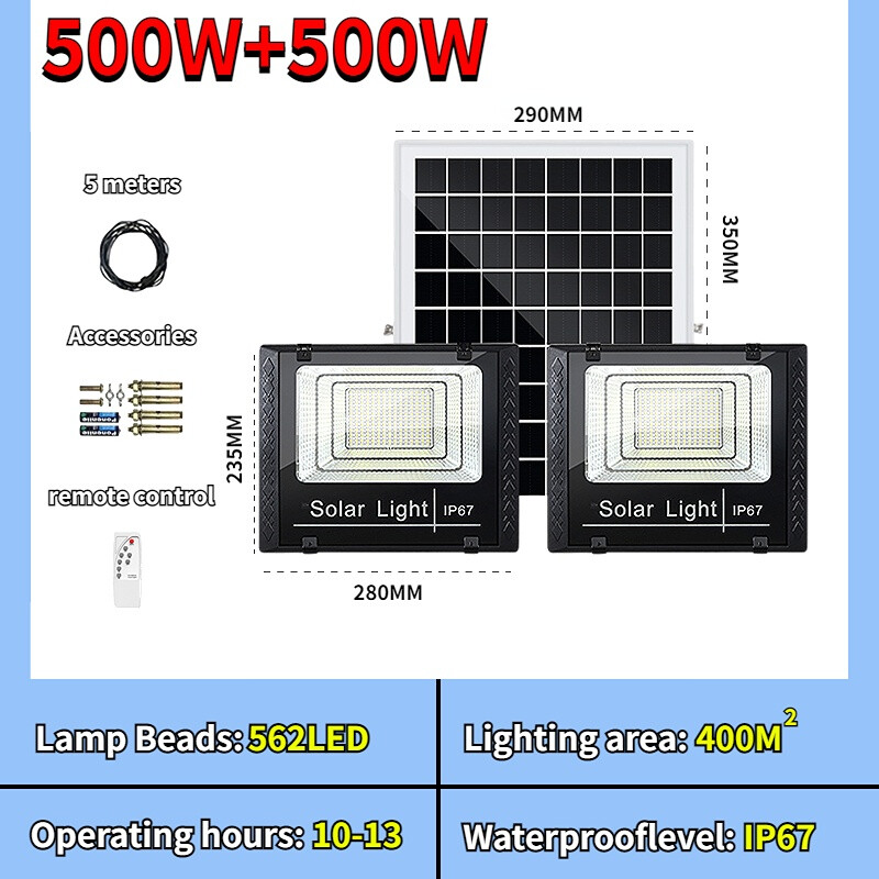 W Original Solar Outdoor Light Waterproof Lampu Solar Luar Rumah