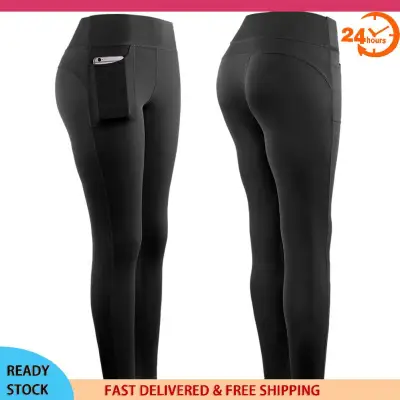 Women Yoga Pants with Pockets Stretch Workout Running Yoga Leggings