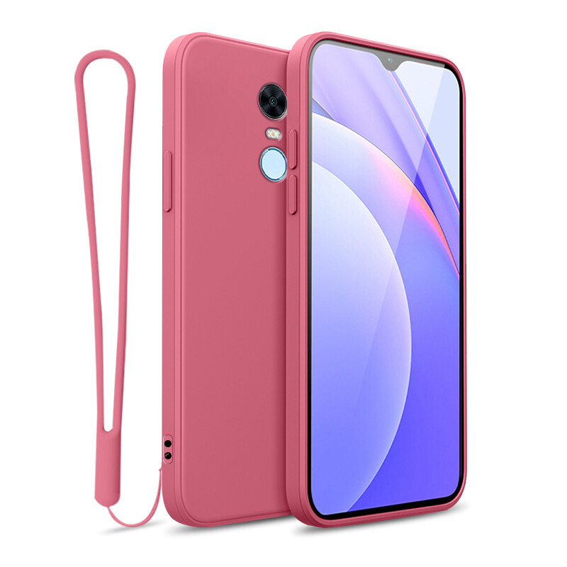 YBD case For Xiaomi Redmi 5 Plus Accurate camera hole protection Casing ,Thin Soft Liquid Silicone Cover Candy Color Cases with free phone Lanyard