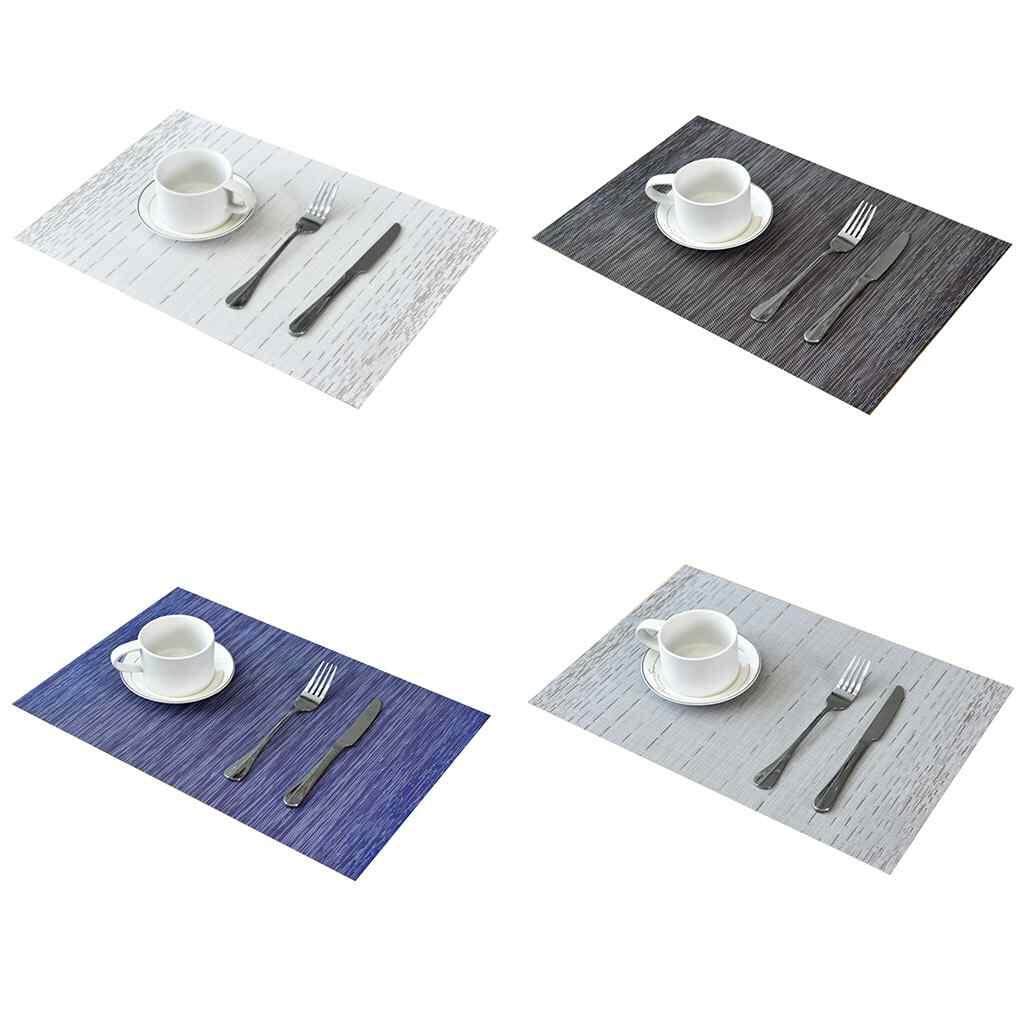 NHỰA PVC Đơn Giản Phong Cách Phương Tây Thực Phẩm Bàn Thảm Cách Nhiệt Placemat Làm Dày Để Bàn Thảm Khách Sạn