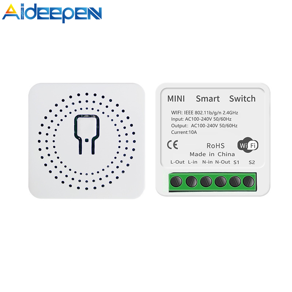 Aideepen Tuya Công Tắc WiFi Tự Làm MINI Gia Dụng Thông Minh Công Tắc Điều