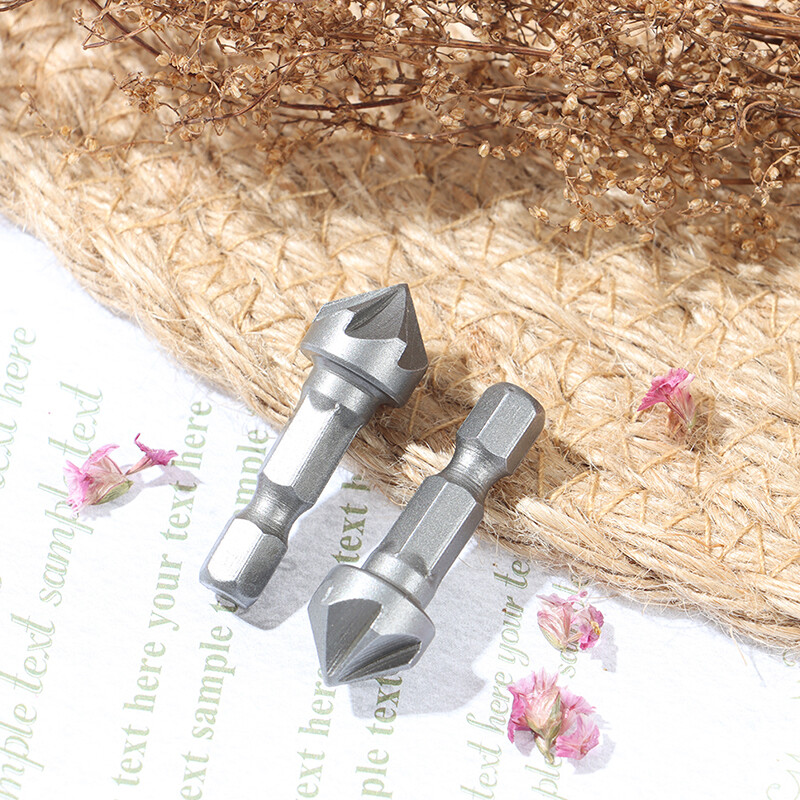 Ministar 6 mũi khoan Ống Sáo mũi khoan chamfer cắt Công cụ gia công gỗ hình lục giác xử lý