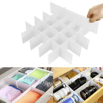 8pcs Diy Plastic Drawer Organizer Adjustable Drawer Dividers For