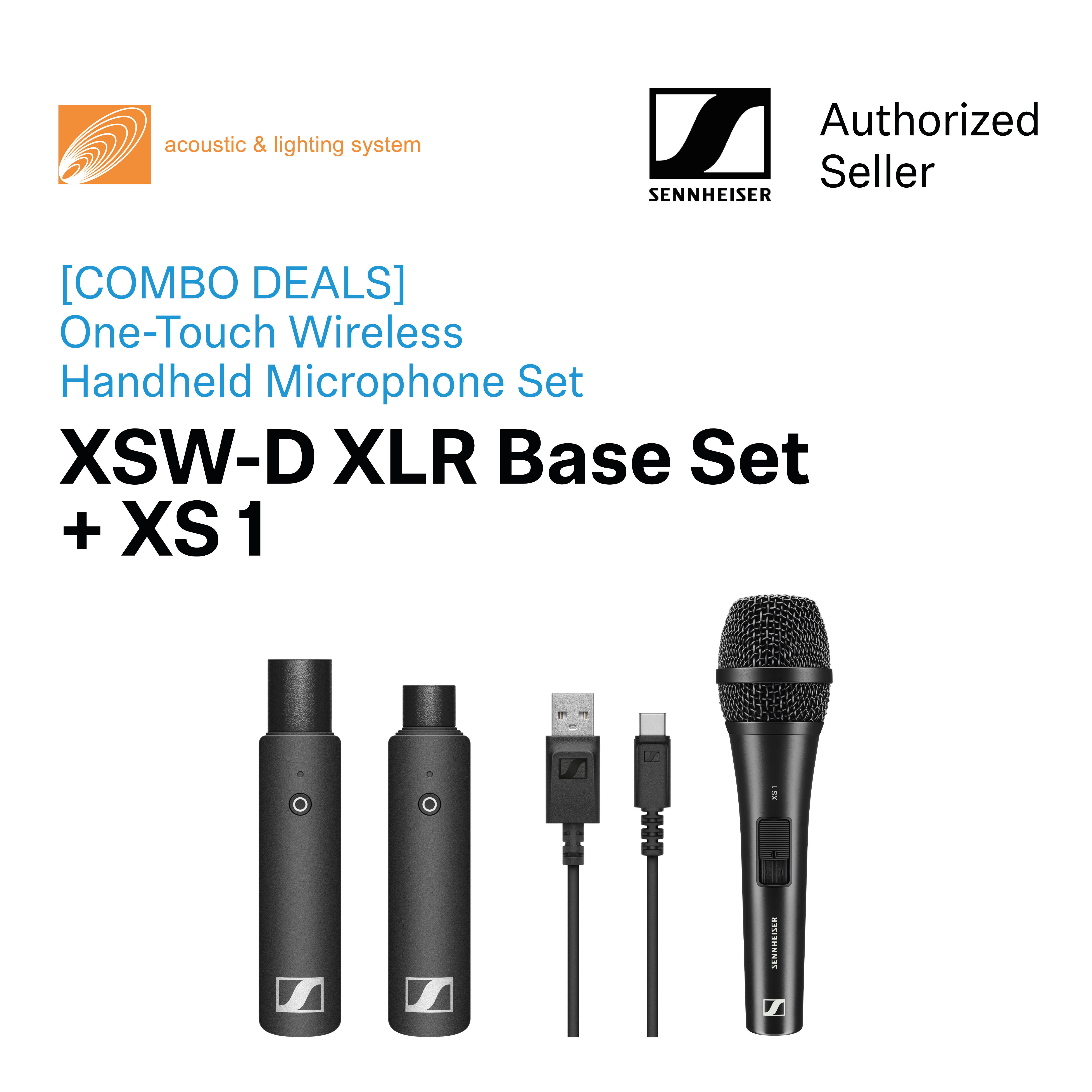 COMBO DEAL] Sennheiser Wireless Digital XSW-D XLR Base Set +