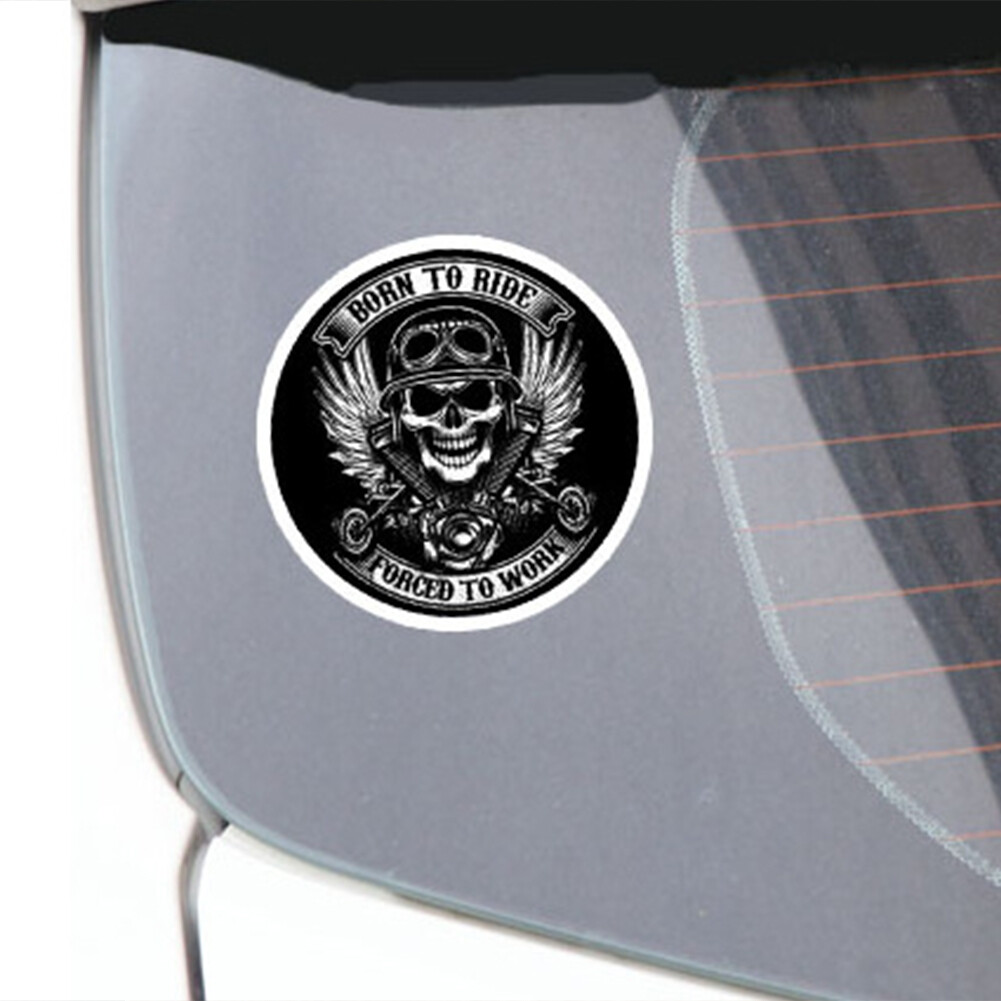Car  Sticker Skull Pattern Reflective Ghost Rider Personality Motorcycle Sticker