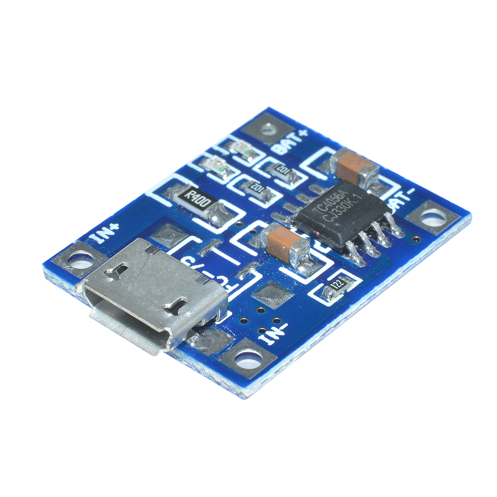 10PCS 5V 1A TP4056 Micro USB Charger 18650 Interface Lithium Battery Charging Board DIY Charger Module