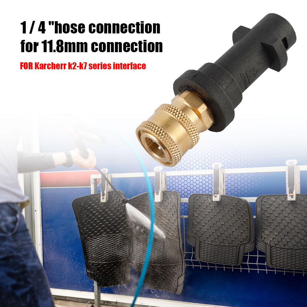 Universal Pressure Washer Tool Adapter 1/4 Quick Connector for Karcher K2 K3 K4 K5 K6