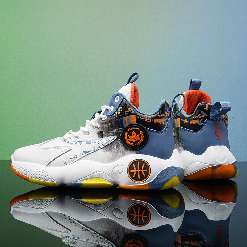 HELONG Men's Shoes Professional Basketball Shoes Basketball Sneakers