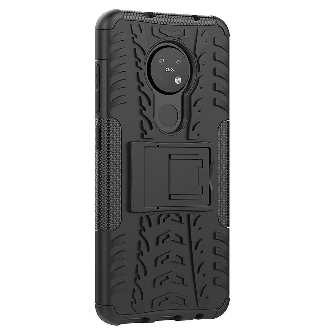 FAYANGRIES Ốp Cho Nokia 7.2 (6.3 "), Ốp Lưng Chống Sốc PC Cứng Và TPU Mềm Bọc Giáp 2 Trong 1 Giá Đỡ Giá Đỡ Giá Đỡ Chân Đế Ốp Điện Thoại