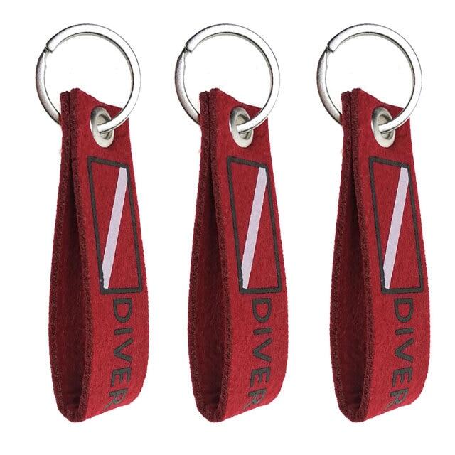 Diver Bag Luggage Tag With Key Key Fobs Travel Scuba Diving Backpack Bag Flag Key Key Chain