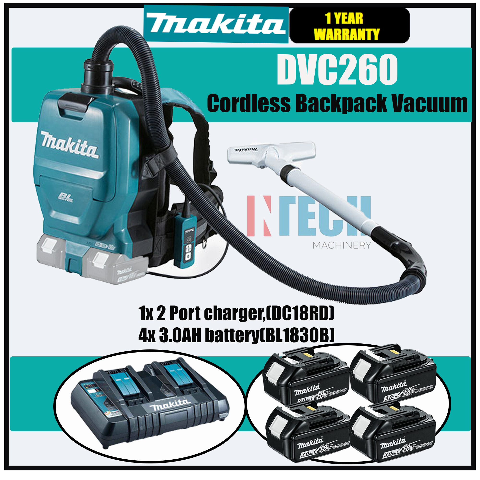 Makita battery backpack online vacuum