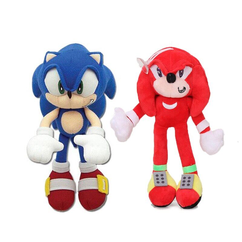 SONIC THE HEDGEHOG X TAILS SHADOW /& KNUCKLES PLUSH SET 4 PC SOFT DOLLS 10/" NWT