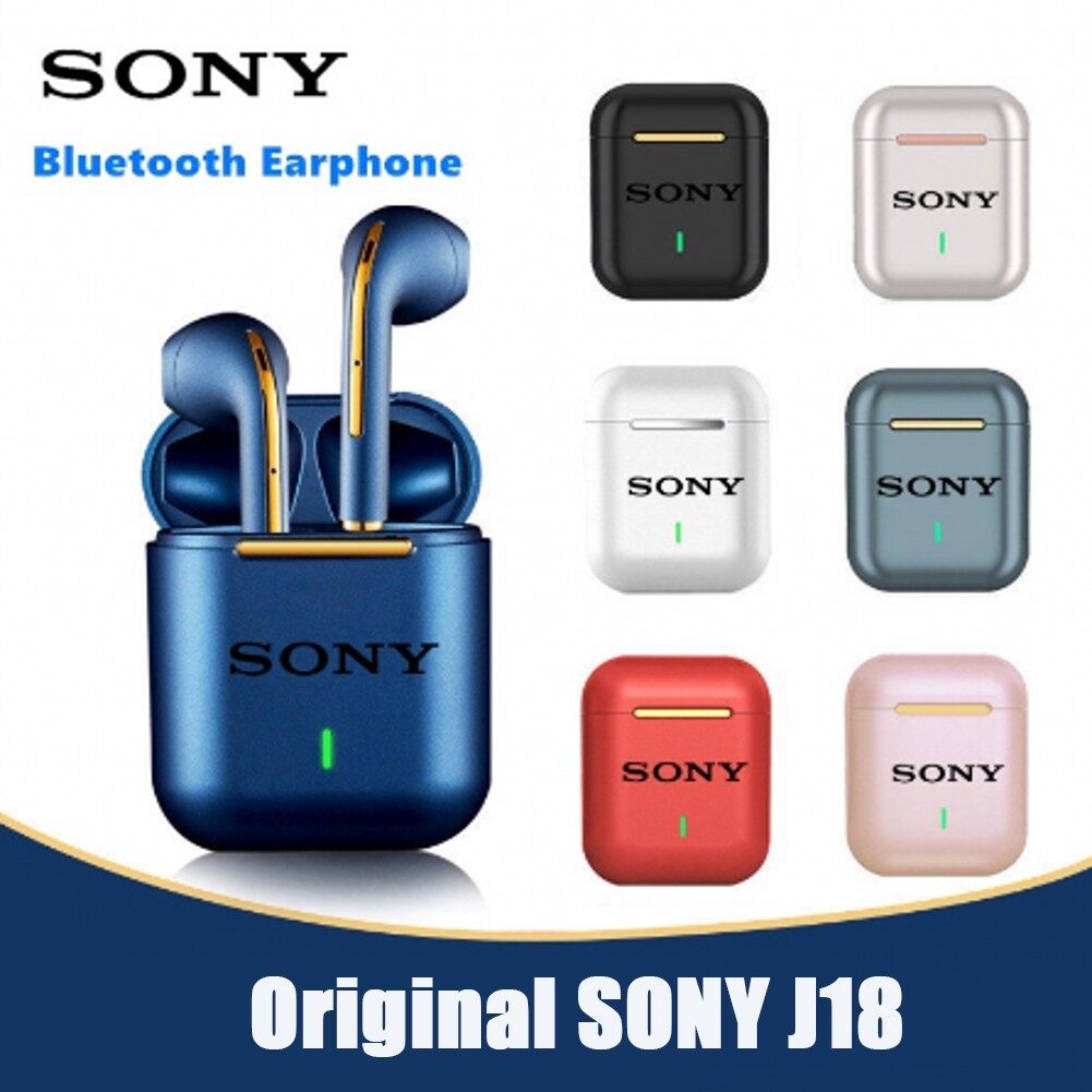 Sony Tai Nghe Nhét Tai Không Dây TWS J18 Tai Nghe Nhét Tai Airpods Bluetooth 5.0 Tai Nghe Âm Thanh Nổi Bật Lên Cảm Ứng Tai Nghe HIFI