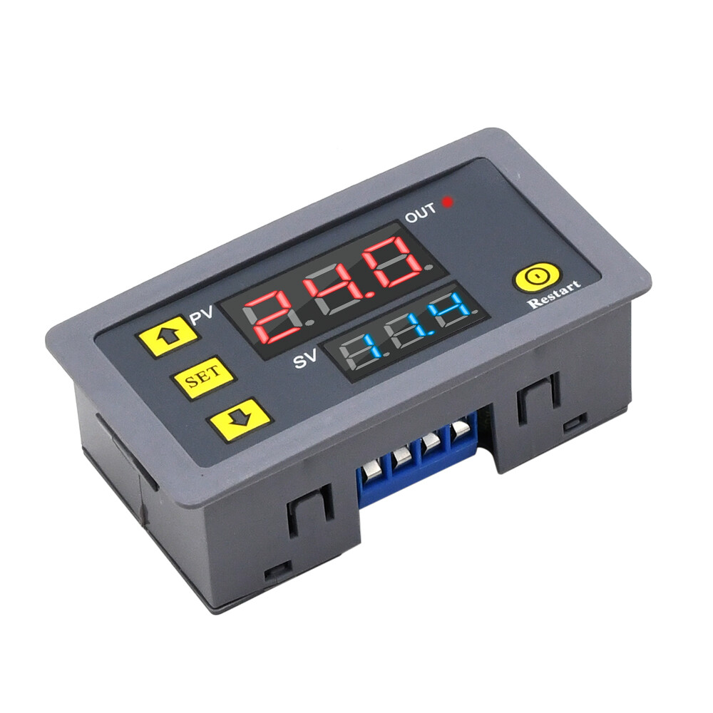 Original AC 110V 220V Digital Time Delay Relay Dual LED Display Cycle Timer Control Switch Adjustable Timing Relay Time Delay Switch