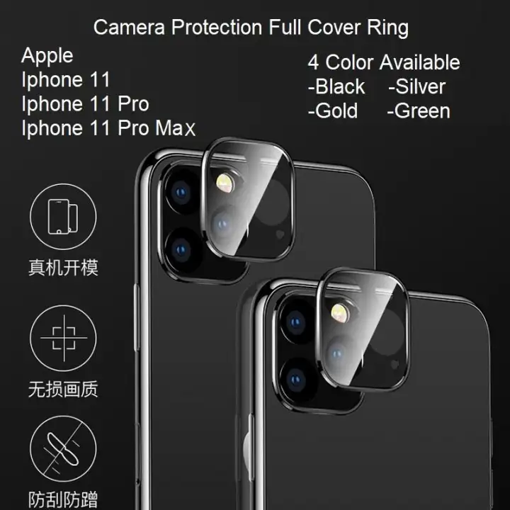 Apple Iphone 11 Pro Max Iphone11 Xi Back Camera Full Cover Protector Protection Ring Black Gold Silver Green Lazada