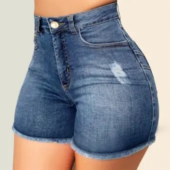 denim shorts with tassels