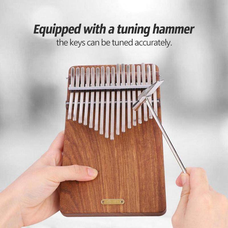 LINGTING 17-Key B Major Kalimba Portable Thumb Piano Pterocarpus Erinaceus Wooden Body Malaysia