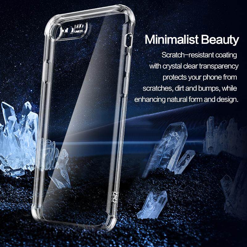 SmartDevil Chống Sốc Ốp điện thoại cho iPhone silicon trong suốt XS max 6 6S cộng với vỏ lưng bảo vệ trong suốt, sáng suốt