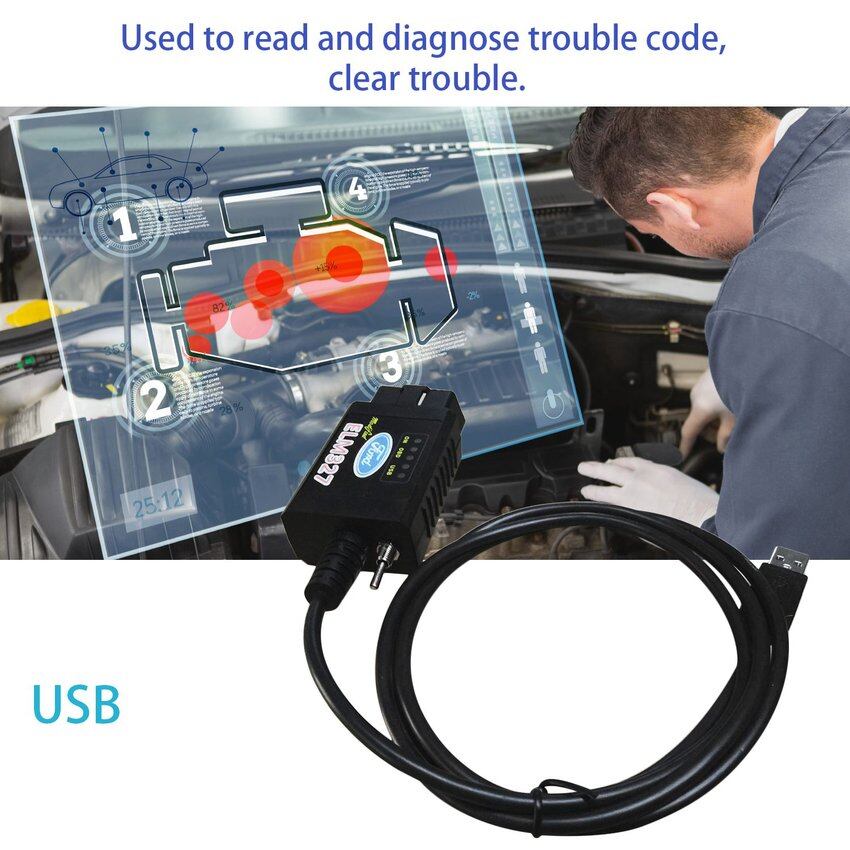 FAITH Máy Quét ELM327 Được Sửa Đổi USB Cho Ford Giao Diện Tương Thích Với MS-CAN Công Tắc HS-CAN Cho Mazda Forscan OBD2 Công Cụ Chẩn Đoán