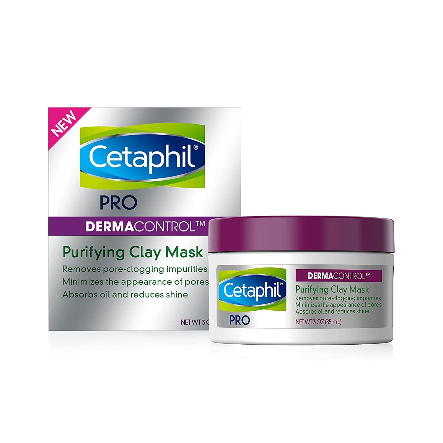 [ iiMONO ] Cetaphil PRO DermaControl Oil Removing Foam Wash | Oil Absorbing Moisturizer SPF30 | Clay Mask
