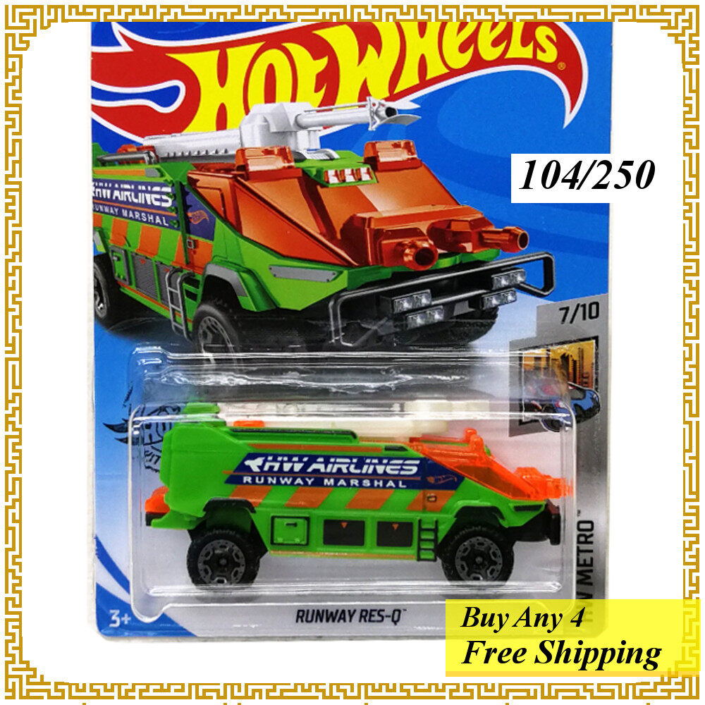 hot wheels airport rescue fire truck