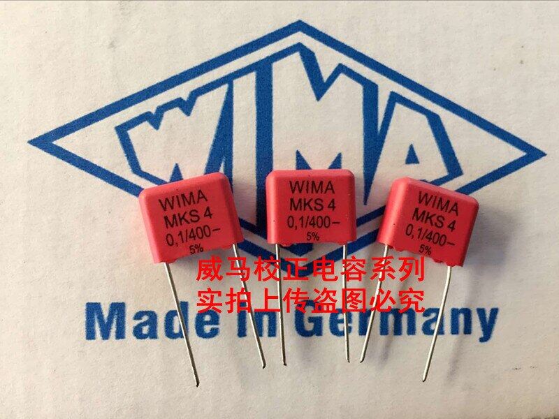 2020 hot sale 10pcs/20pcs german capacitor wima mks4 400v 0.1uf 400v 104 p: 10mm audio capacitor free shipping