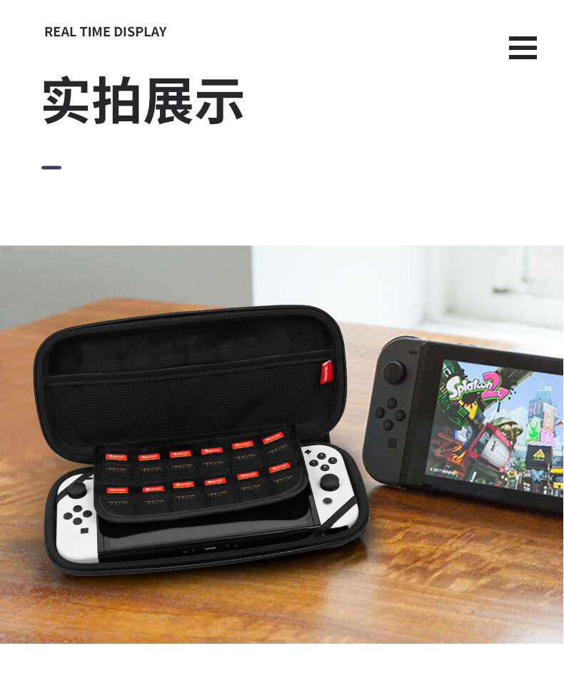 Carrying Case for Switch OLED Hard Pouch Protective Bag Storage Cover for NS Switch OLED Console Accessories