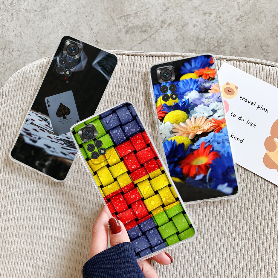 For Xiaomi Redmi Note 11 / Redmi Note 11S 4G Phone Case Soft Silicone Cute Cover For Redmi Note11 Note11S Caing