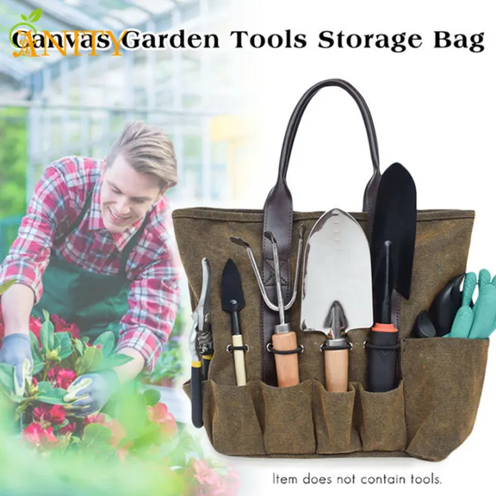 Anity Canvas Garden Tool Tote Bag Electrician Pouch Organizer Storage For Gardening Lazada Singapore Anity Canvas Garden Tool Tote Bag, Canvas Garden Tool Bag